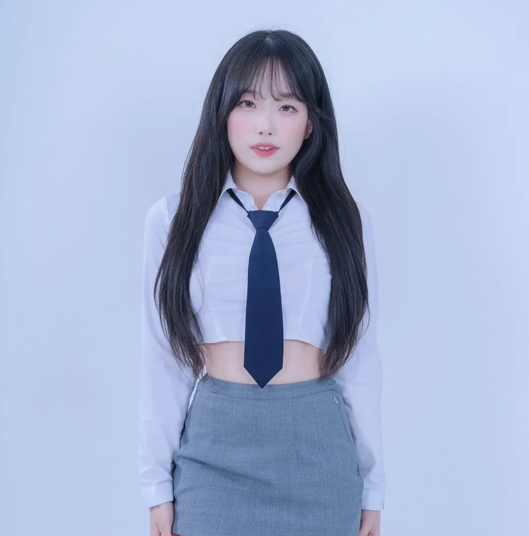 glamarchive白衬衫领带长发制服造型