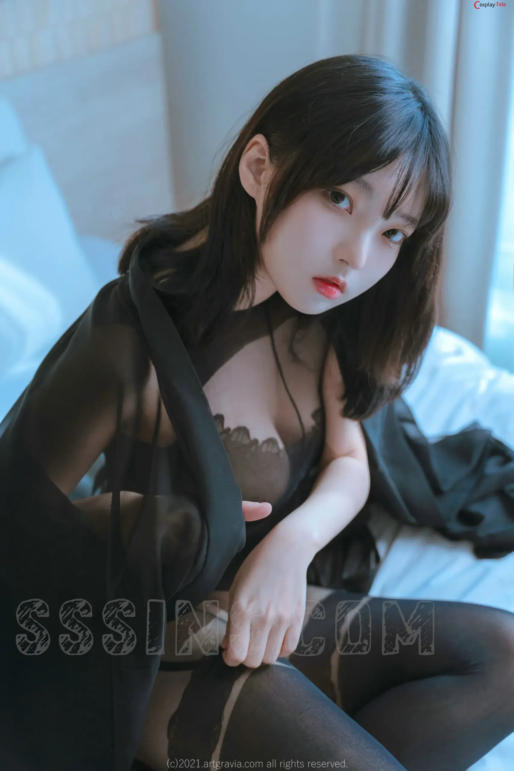 角色扮演写真风格专题 ARTGRAVIA黑色服装长发写真造型
