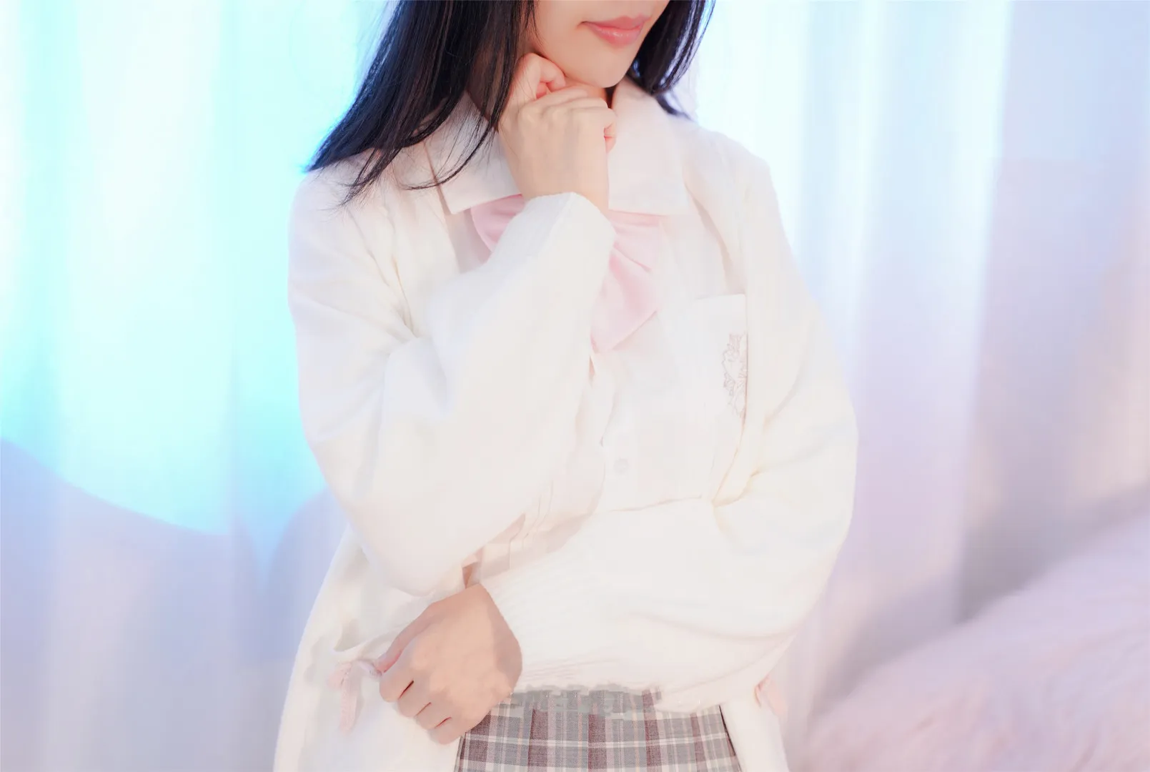 铃木美咲cosplay角色写真作品整理 白色服装长发造型写真