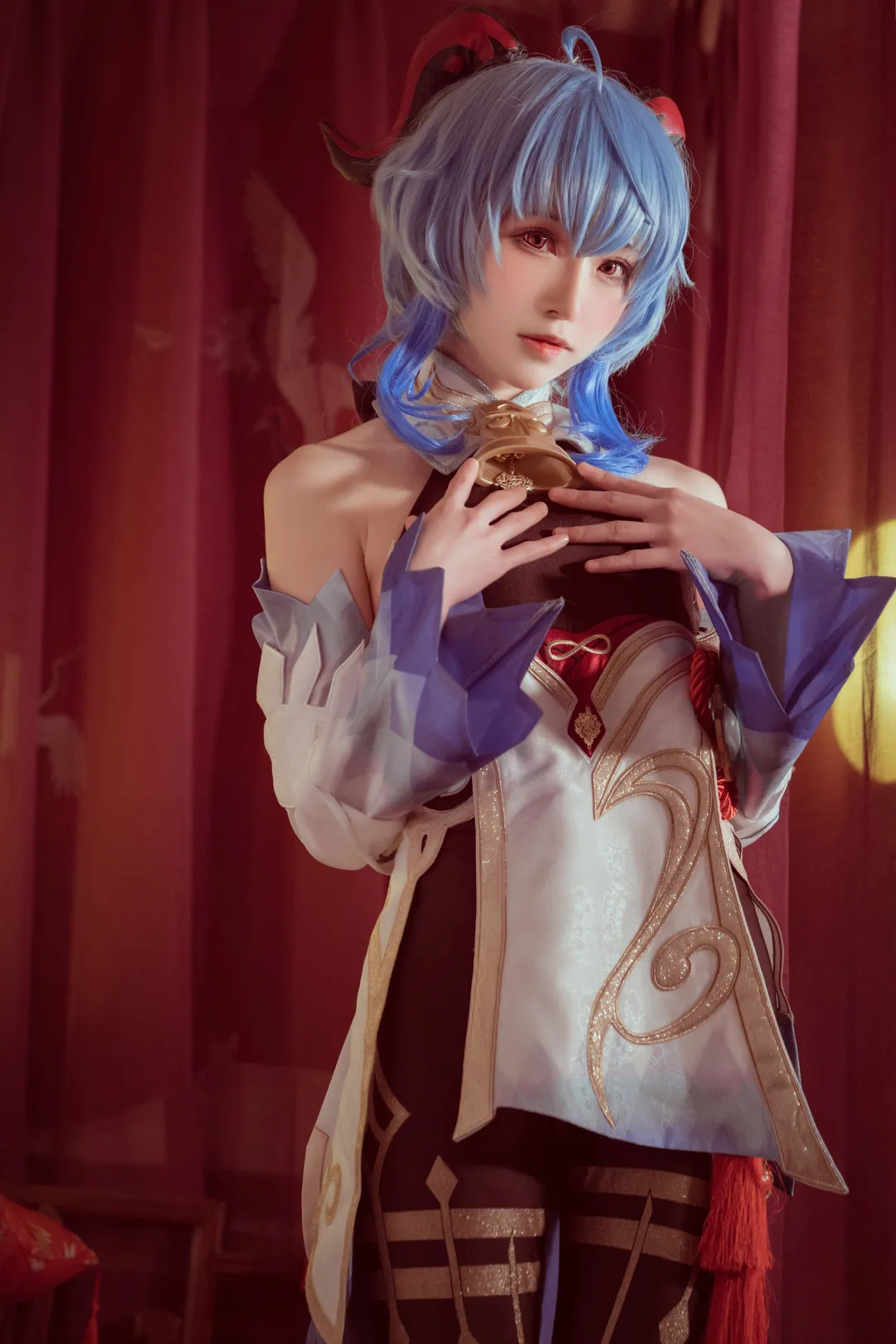绮太郎_Kitaro角色COS作品整理 蓝色短发幻想角色COS服装造型