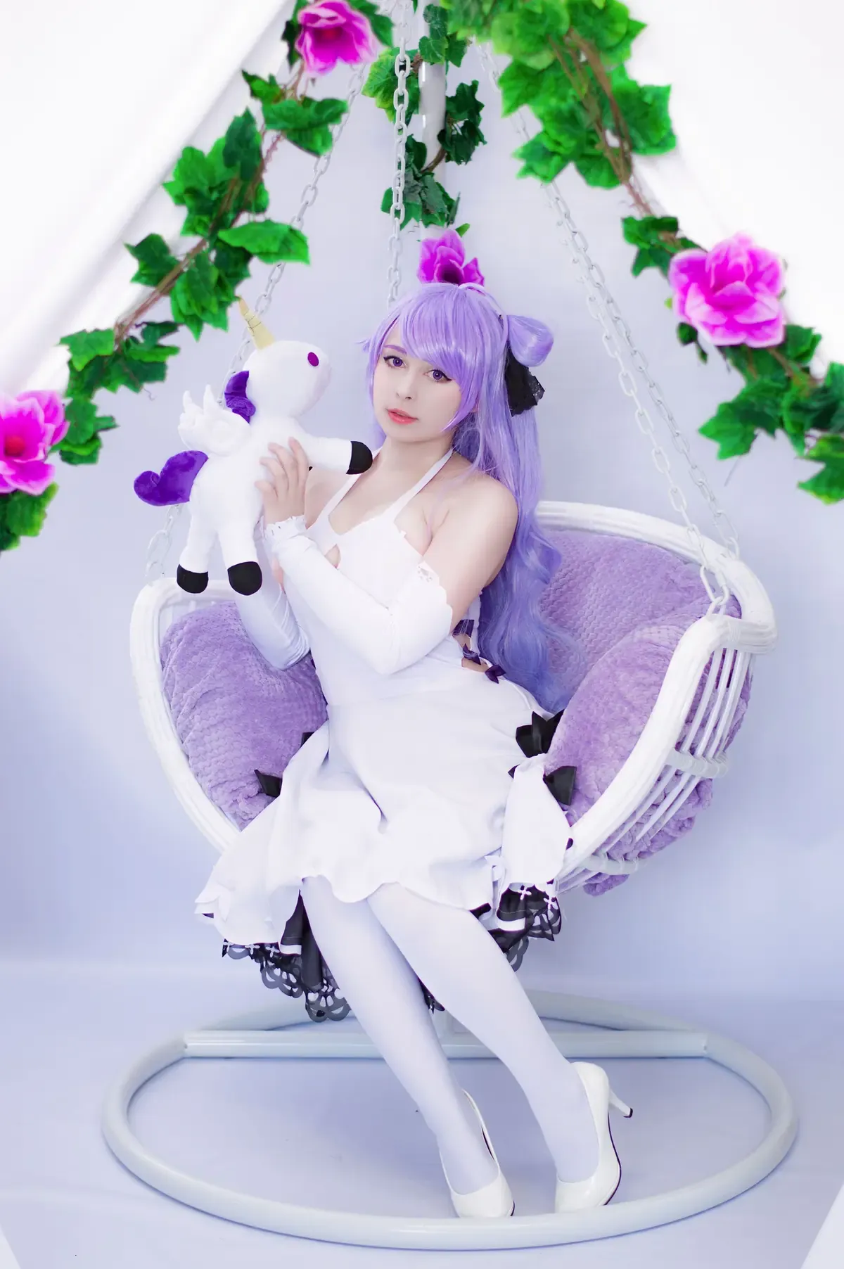 Yoko cosplay角色写真风格作品整理 Yoko白紫色角色风格写真
