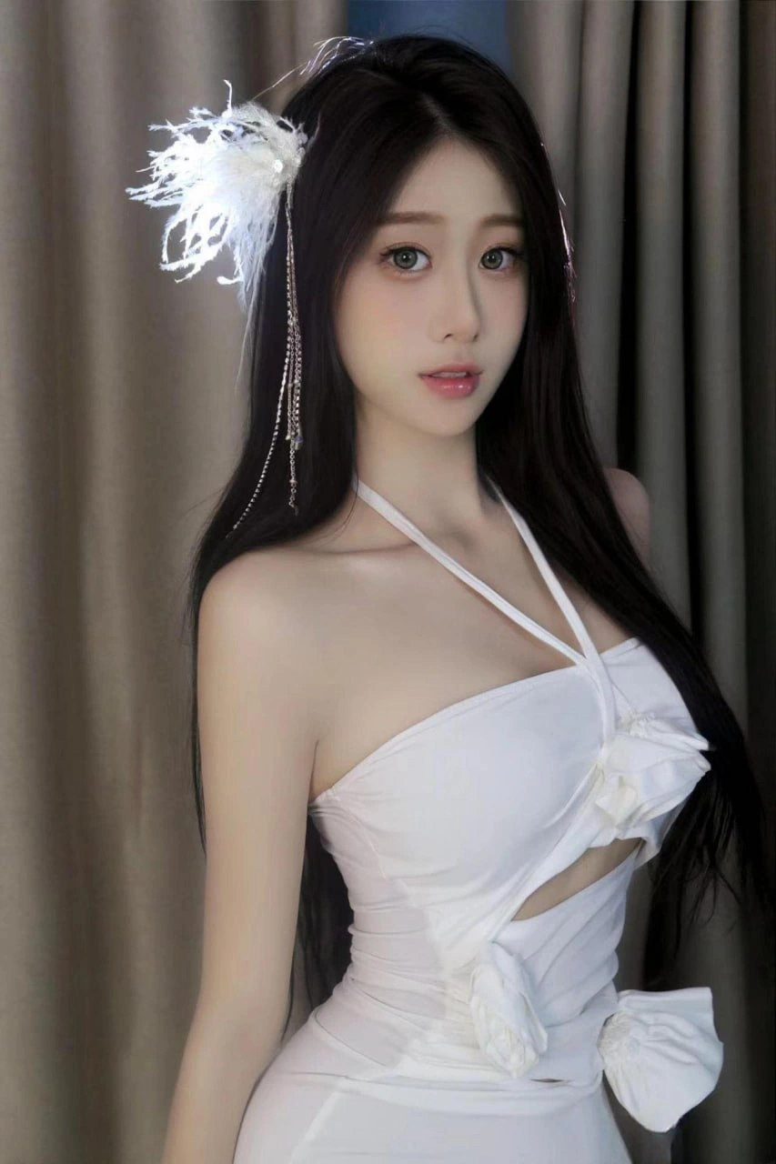 bbiubiu呼角色写真风格作品整理 白色服饰与羽饰搭配的清透造型