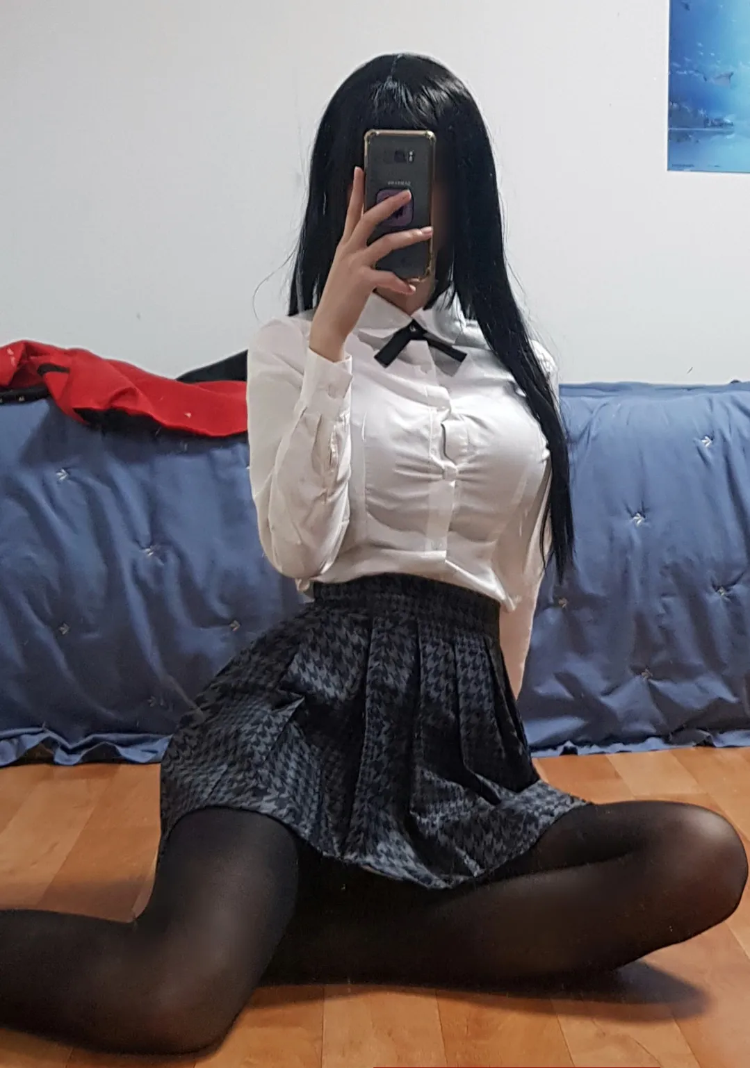 Biya cosplay角色写真风格作品整理 黑白服装搭配室内光线效果