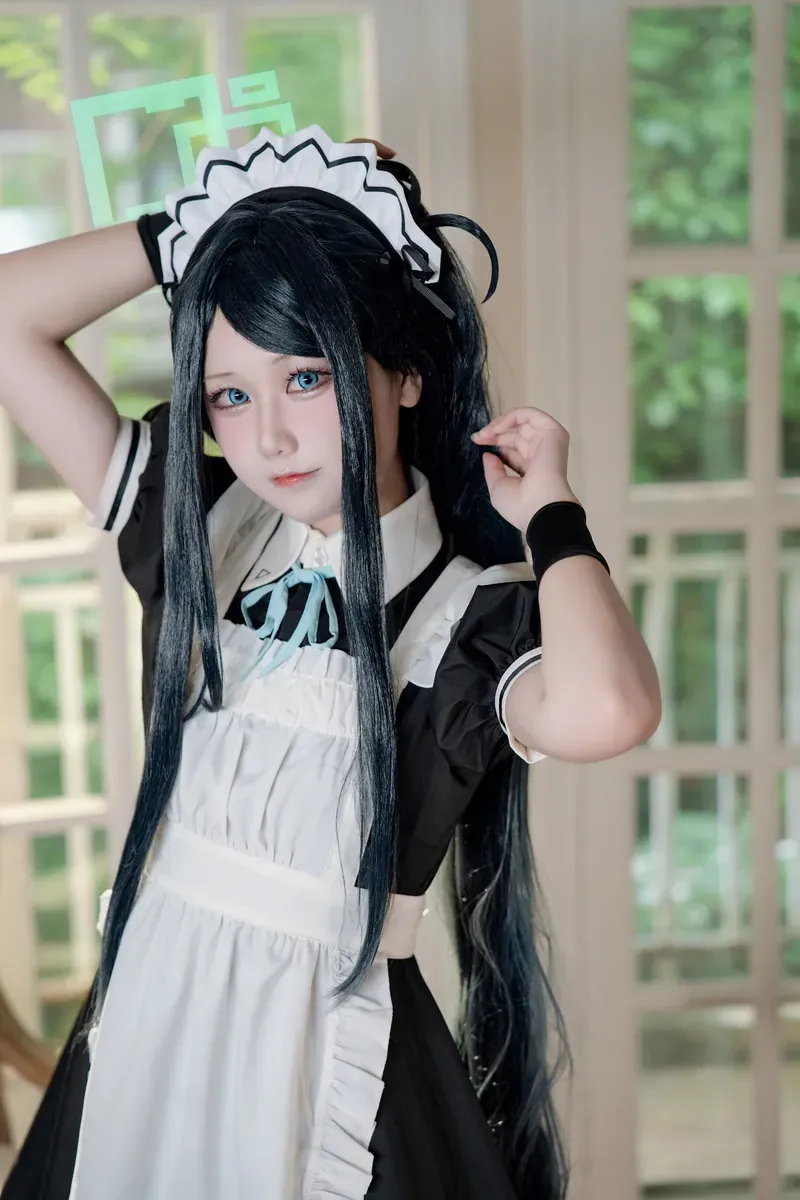 lunananya角色扮演作品参考 lunananya黑白女仆服装cosplay