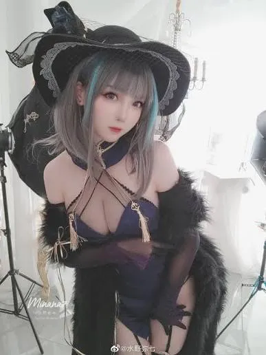 水野弥七角色写真风格作品整理 黑色服饰与帽饰搭配的角色扮演造型图片