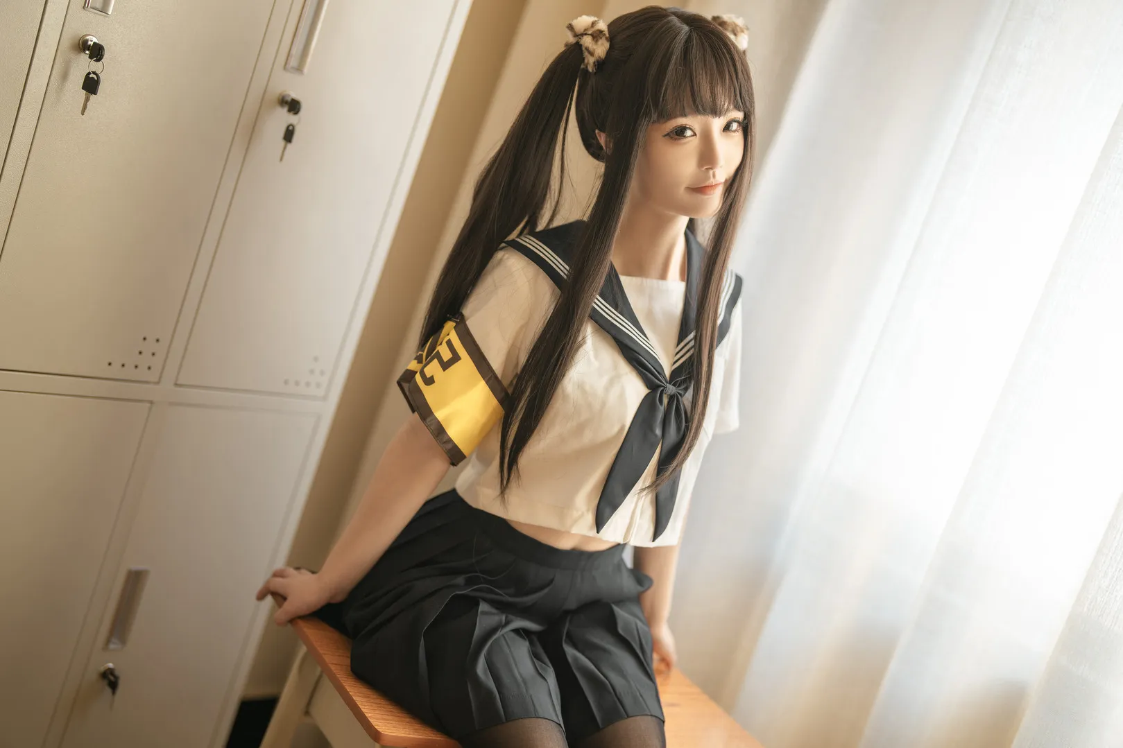 桃良阿宅cosplay作品参考 桃良阿宅写真中的背景场景、色调和光线效果