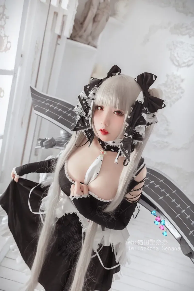 三度_69 cosplay角色风格作品参考 黑白服装搭配银白假发的幻想风格角色造型