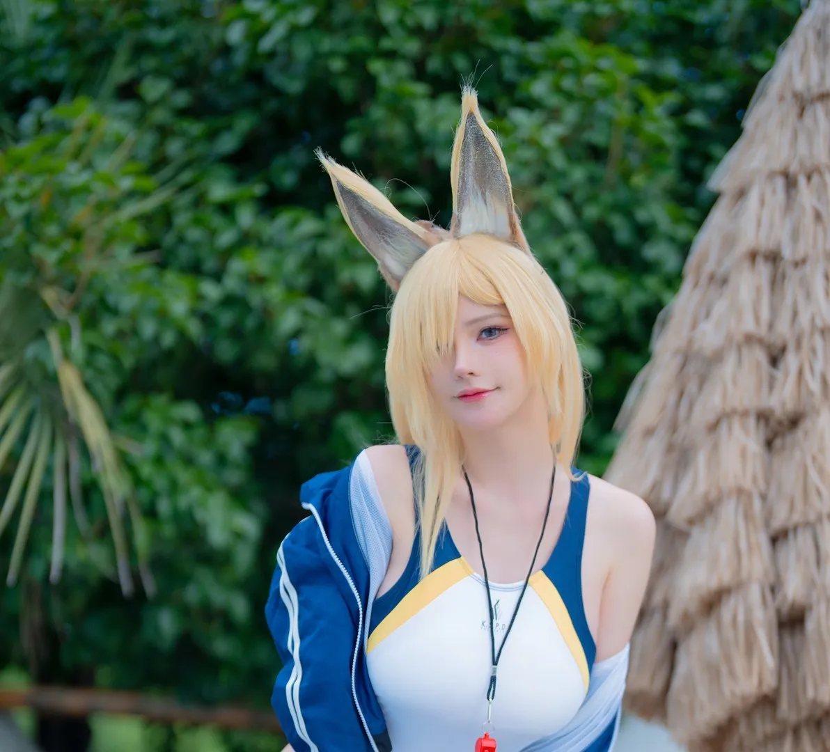 前羽_rr角色写真cosplay作品整理 金色假发与动物耳造型写真