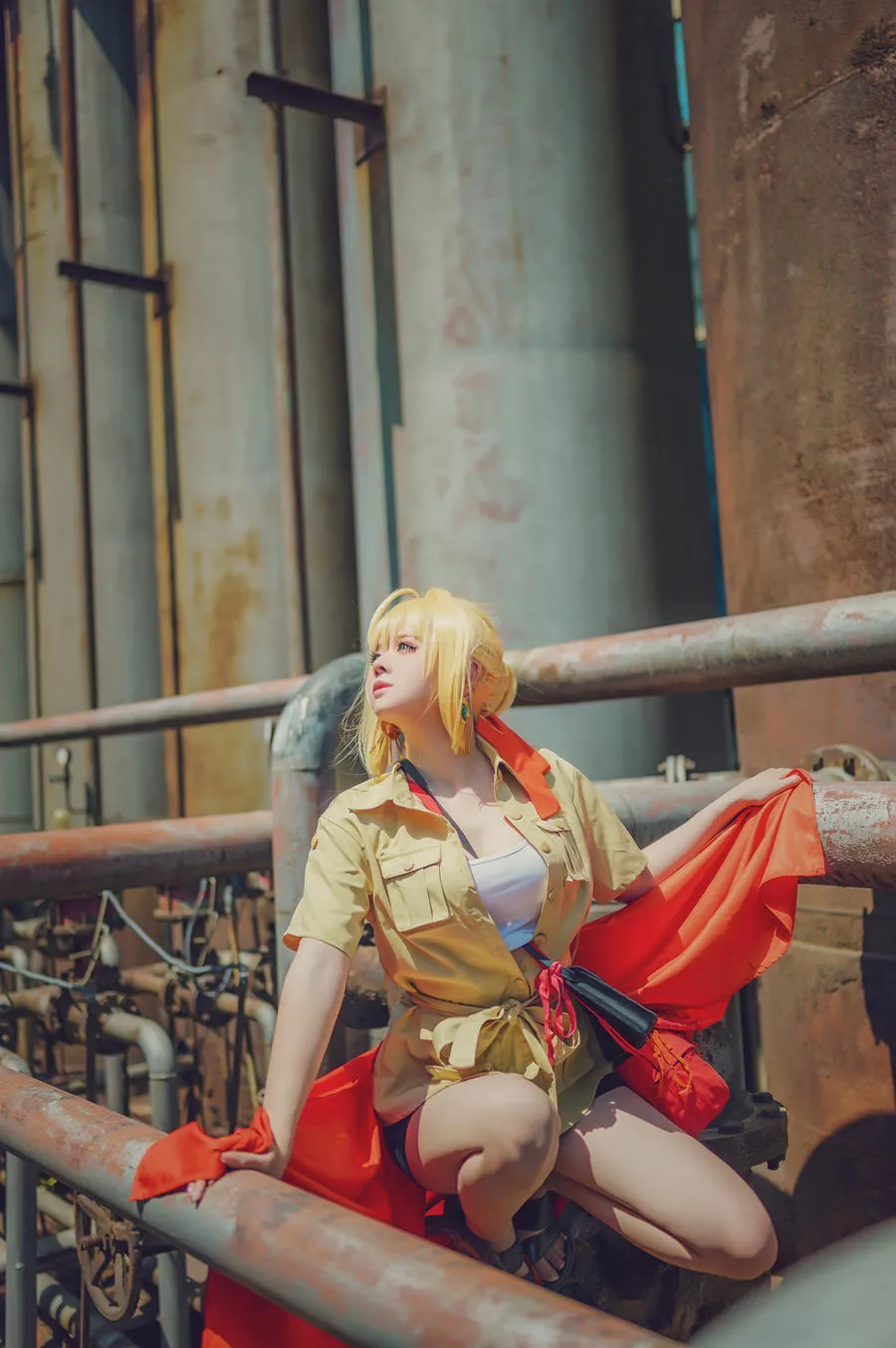 rua阮阮cosplay风格作品参考 rua阮阮户外主题角色写真
