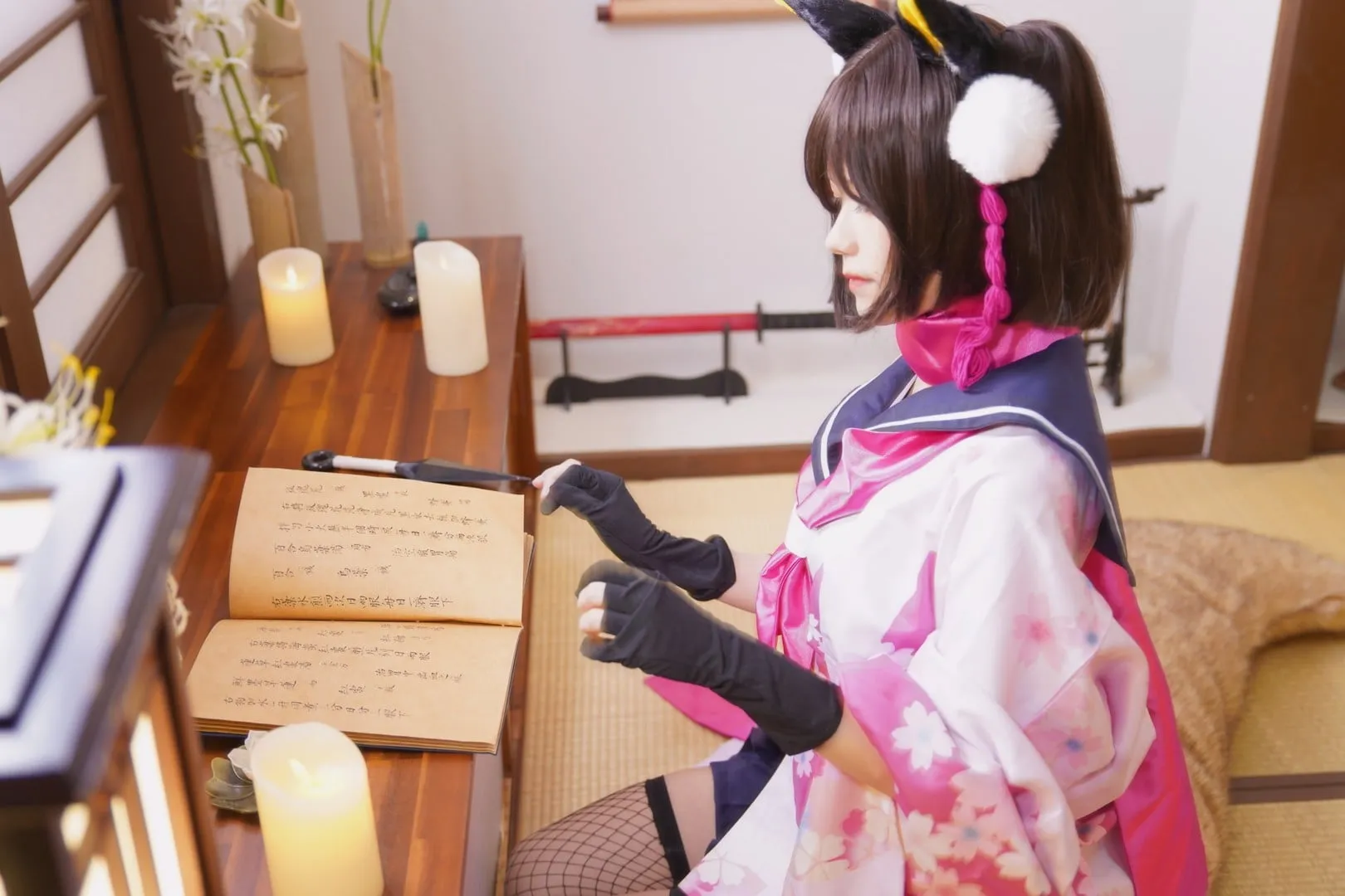 画师Biya cosplay角色写真图集作品整理 带有幻想元素服装和室内场景的角色扮演照片